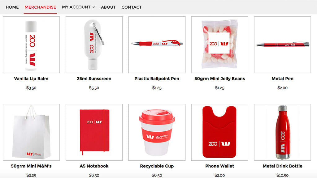 Westpac Online Store